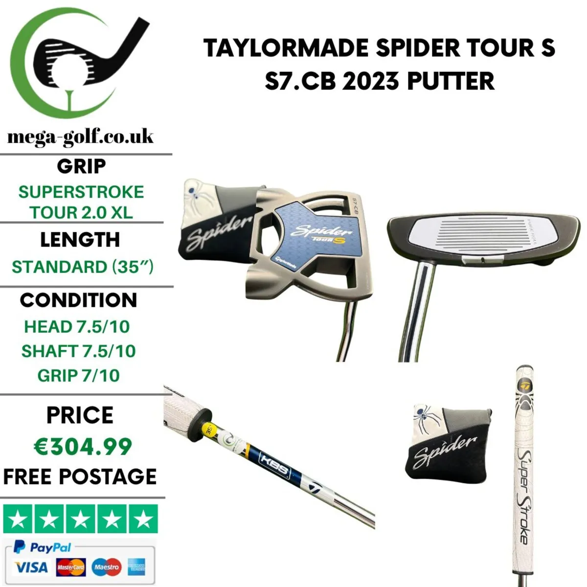 Taylormade Spider Tour S S7.CB 2023 Putter / 35'' - Image 1