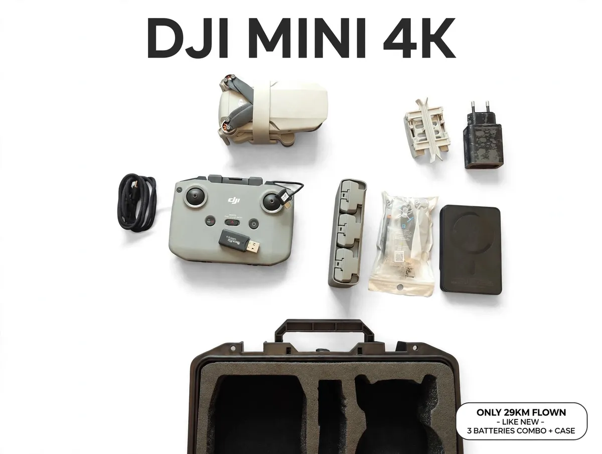 DJi mini 4k combo + hard case - Image 1