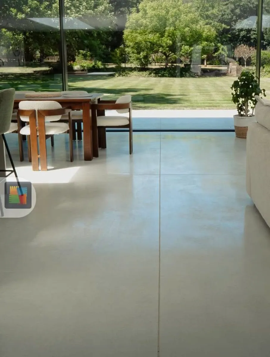 Concrete quartz polished concrete