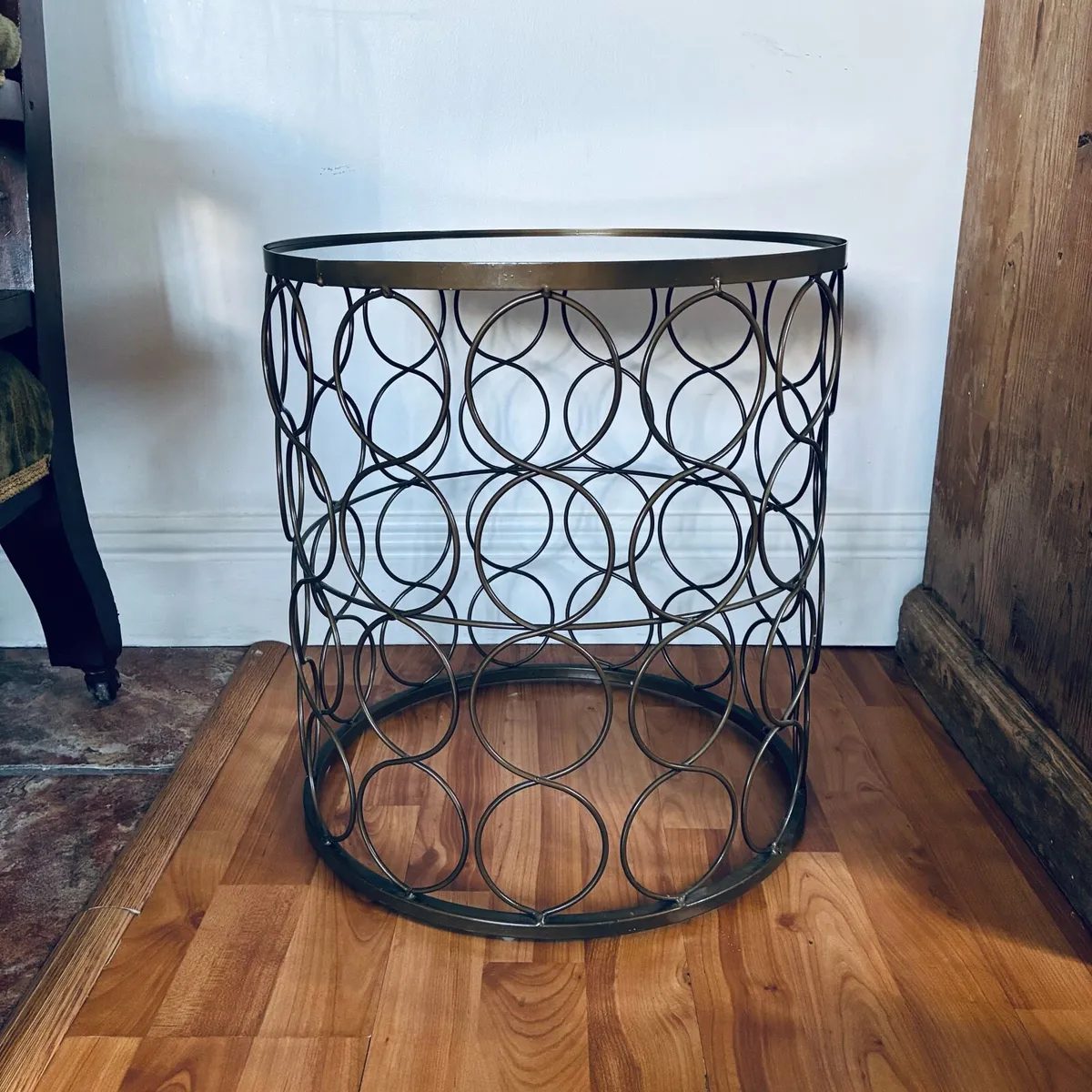 Side Table - Glass Top - Image 1