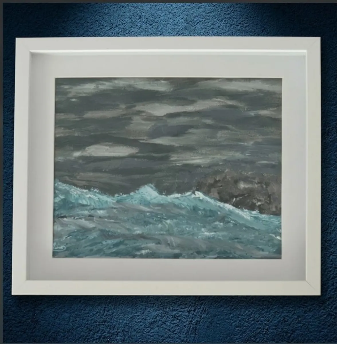 Fine art abstract painting (Fanore beach) - Image 1