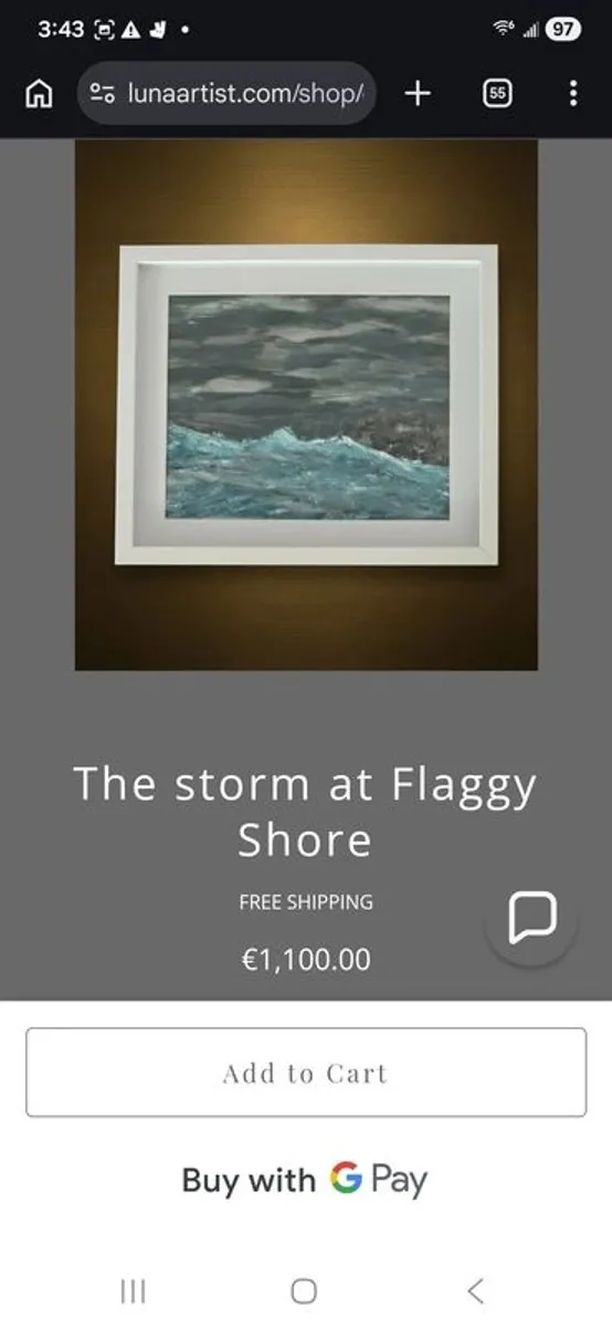 Fine art abstract painting (Fanore beach) - Image 2