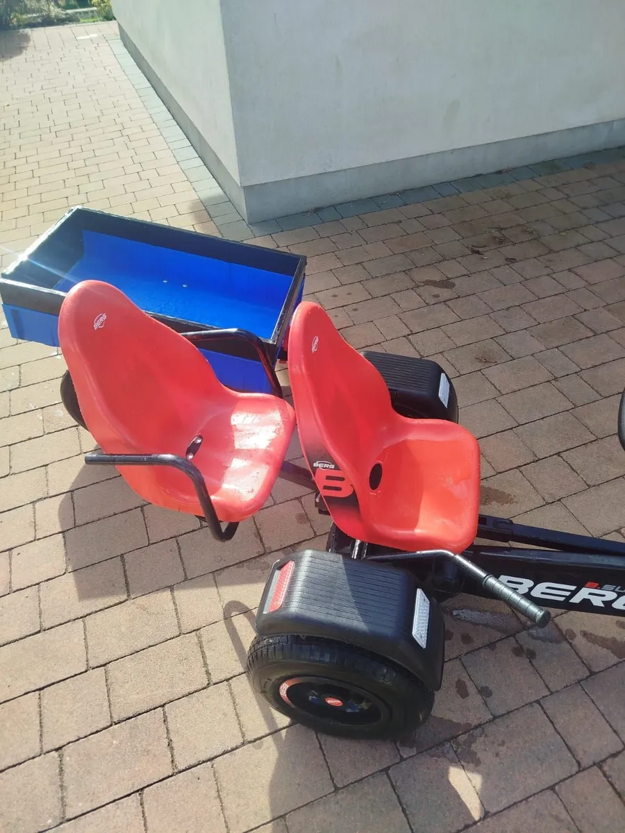 Berg go kart with trailer and add.seat - Image 2