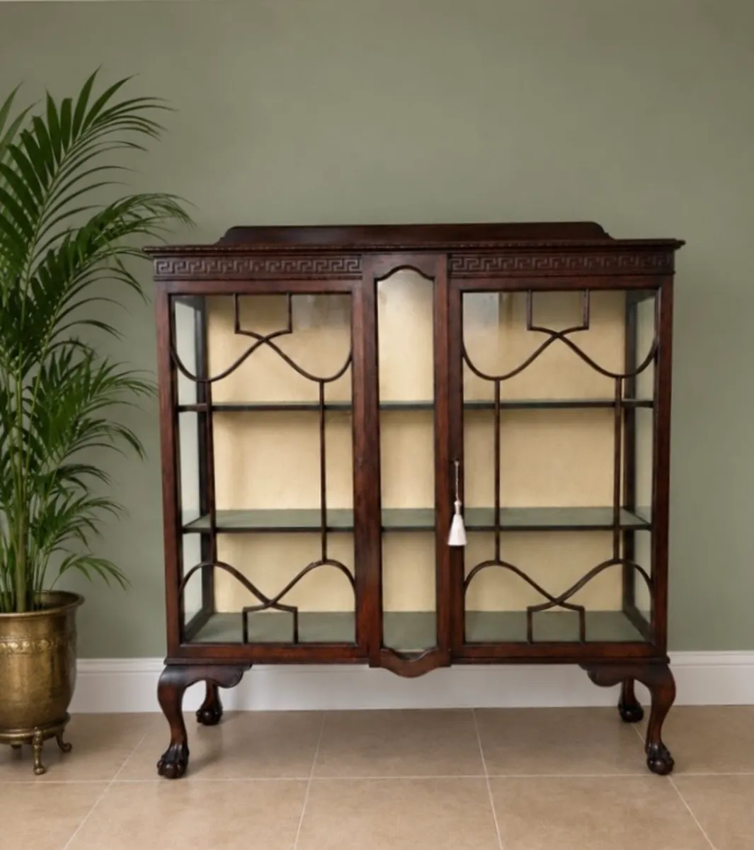 Edwardian Mahogany display cabinet