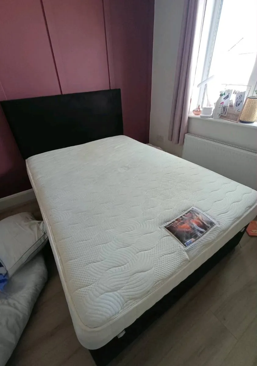 Double divan bed & mattress - Image 1