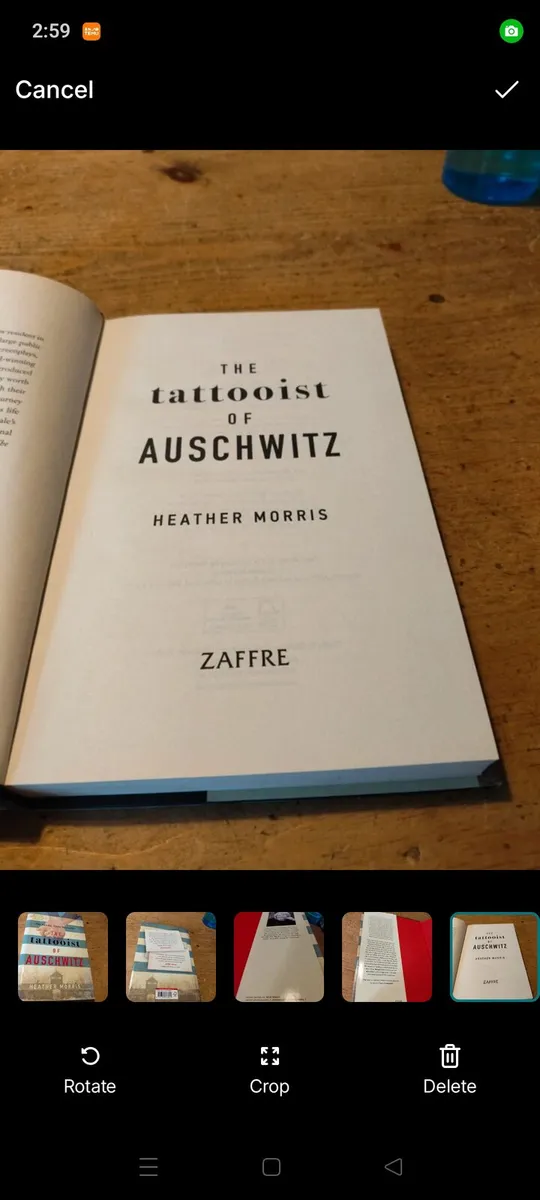 The Tattooist of Auschwitz by Heather Morris. Hard - Image 3
