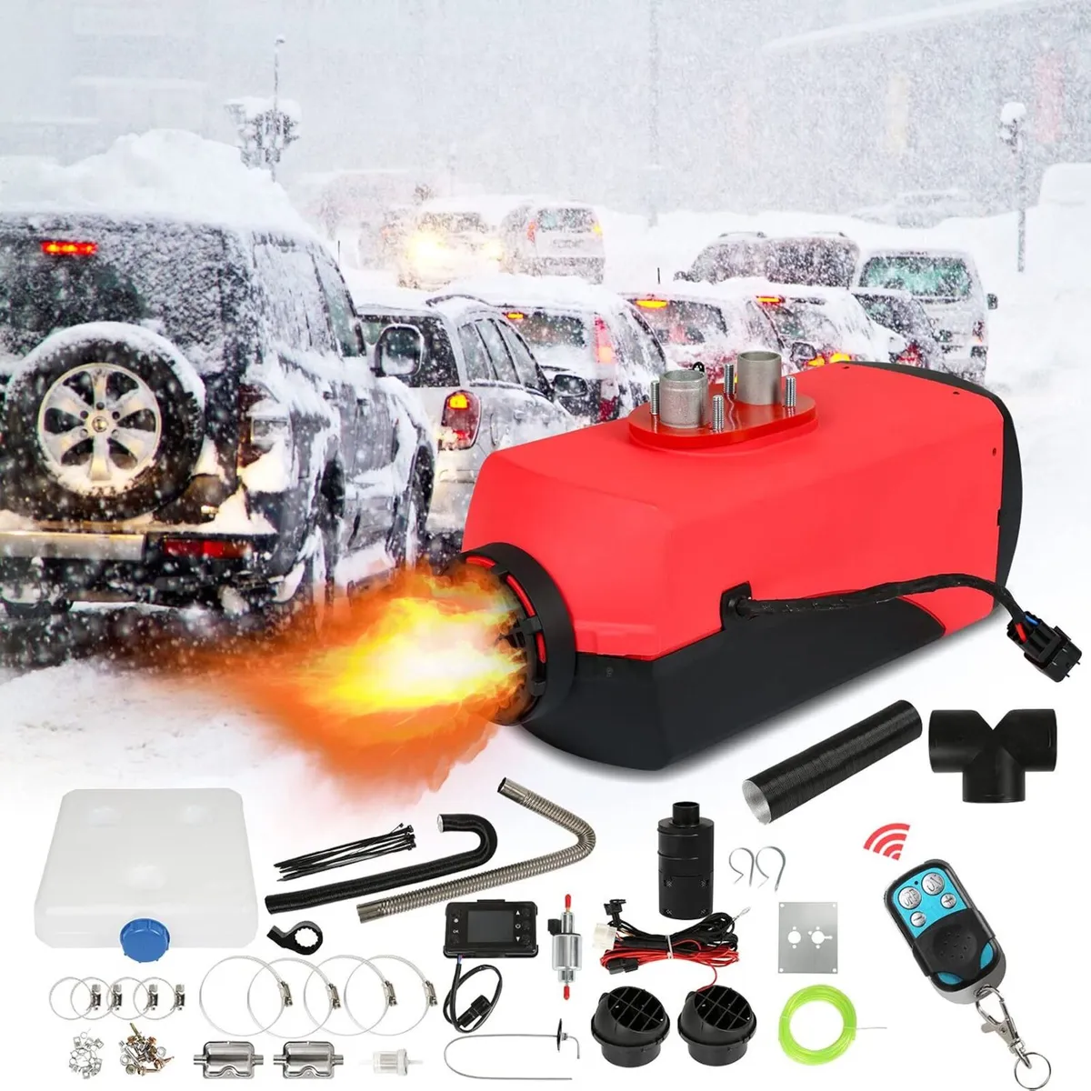 5kw Diesel Heater with Remote Control LCD Monitor - Image 1