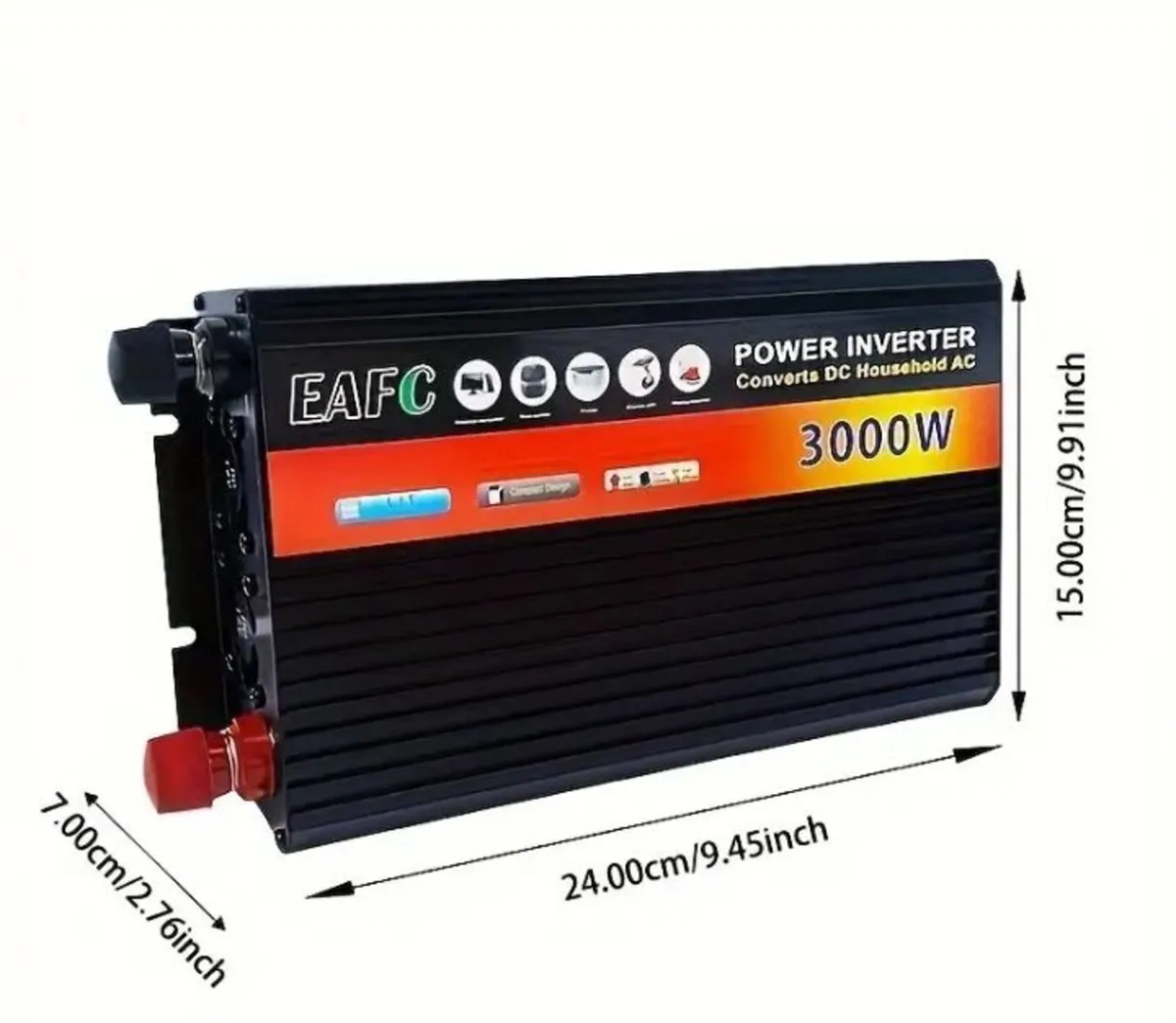 3000W Power Inverter DC 12V To AC 230V - Image 1
