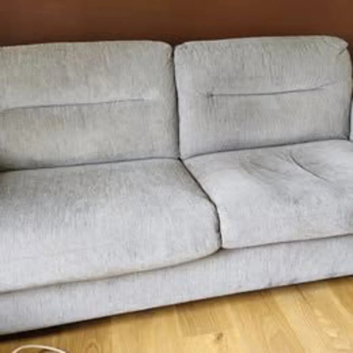 SOFA BED - soft grey fabric. Excellent condtion. - Image 1