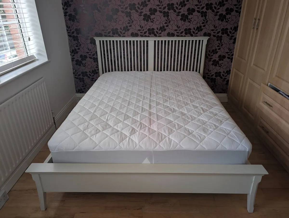 King-Sized Bed Frame & Mattress - Image 2