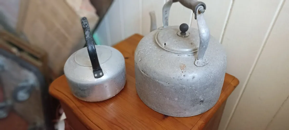 Large & Small Aluminium Kettles - Image 1