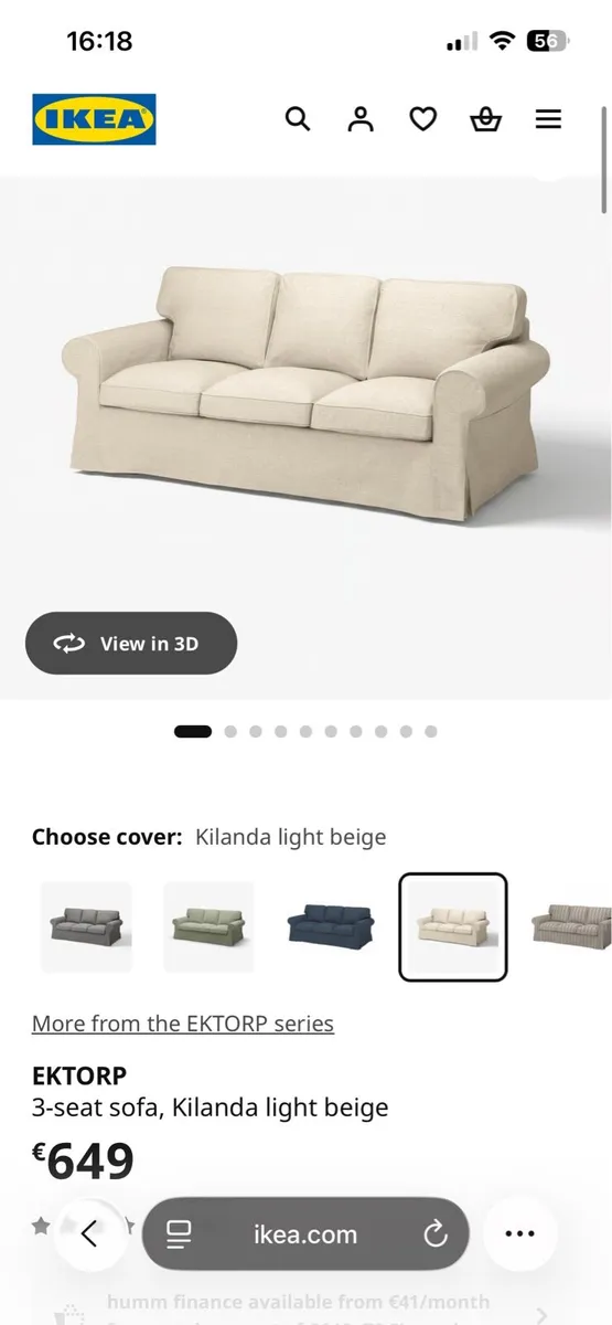 Ektorp 3-seater sofa - Image 4