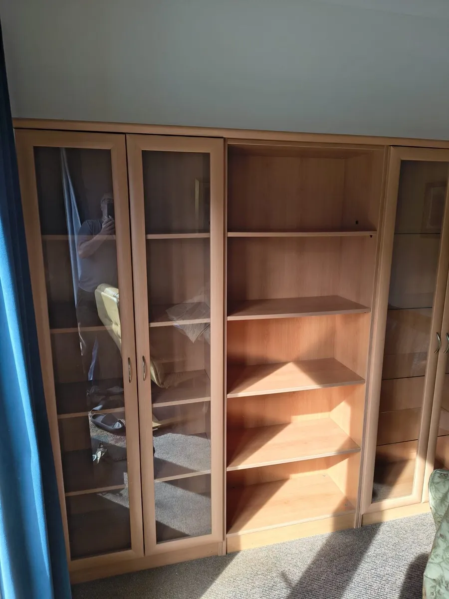 Stylish pear wood bookcase/display unit - Image 2