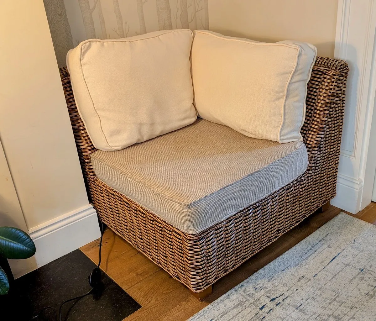 Modular Rattan Sofa - Wicker Garden or Conservator - Image 3