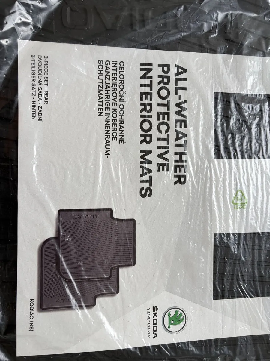 Skoda Kodiaq 2021 All Weather Mats Middle row - Image 2