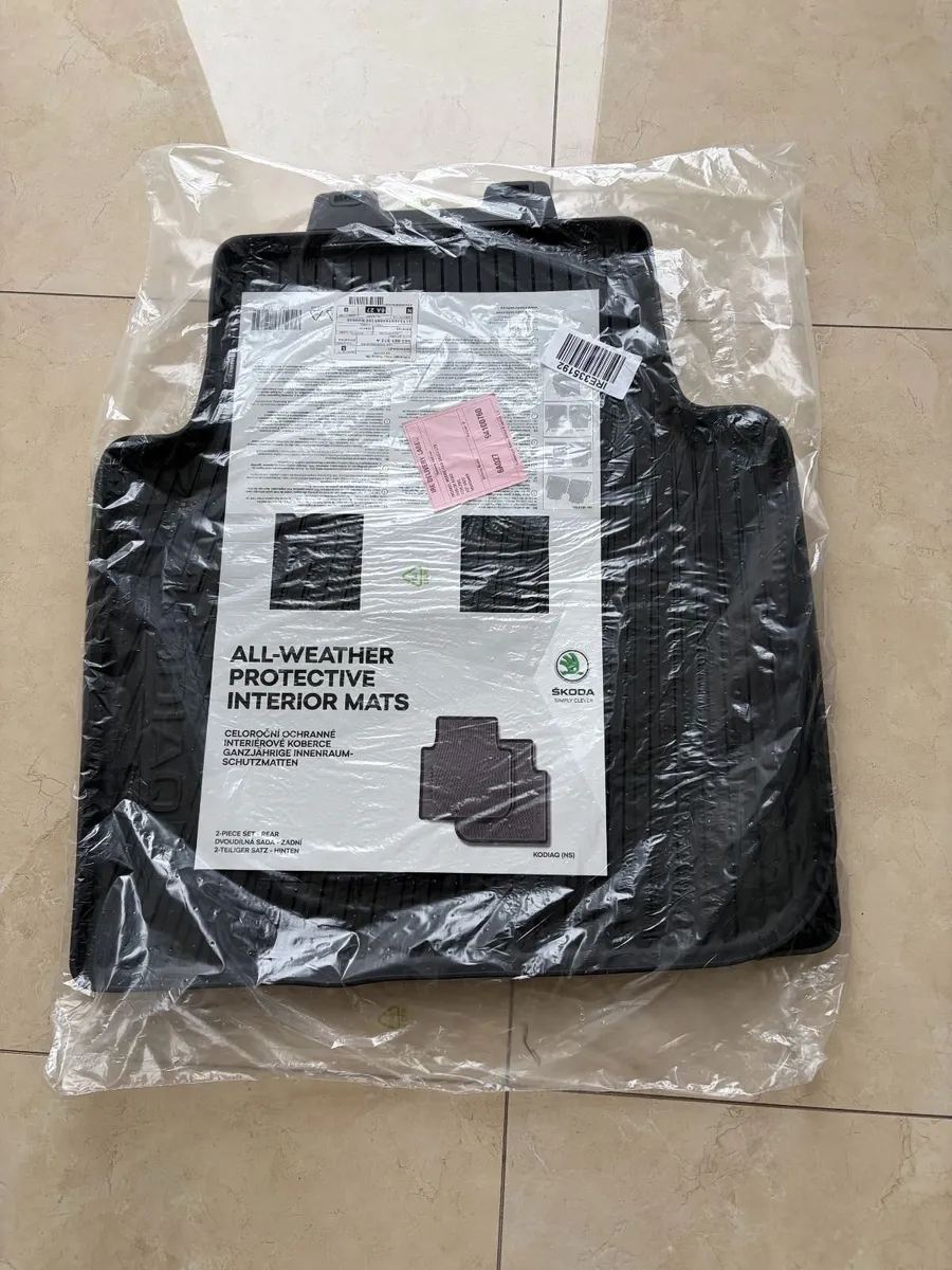 Skoda Kodiaq 2021 All Weather Mats Middle row - Image 1