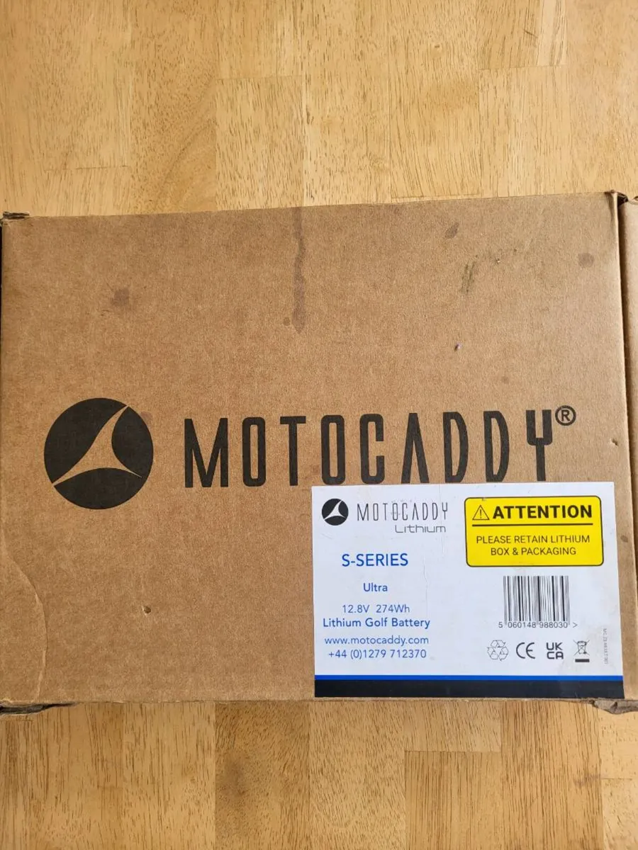 Motocaddy S-Series Electric Trolley with bag. - Image 2