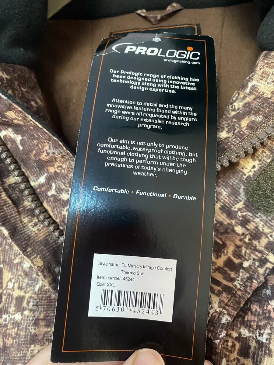 Prologic Thermo Fishing Suit XXL - New with Tags - Image 4