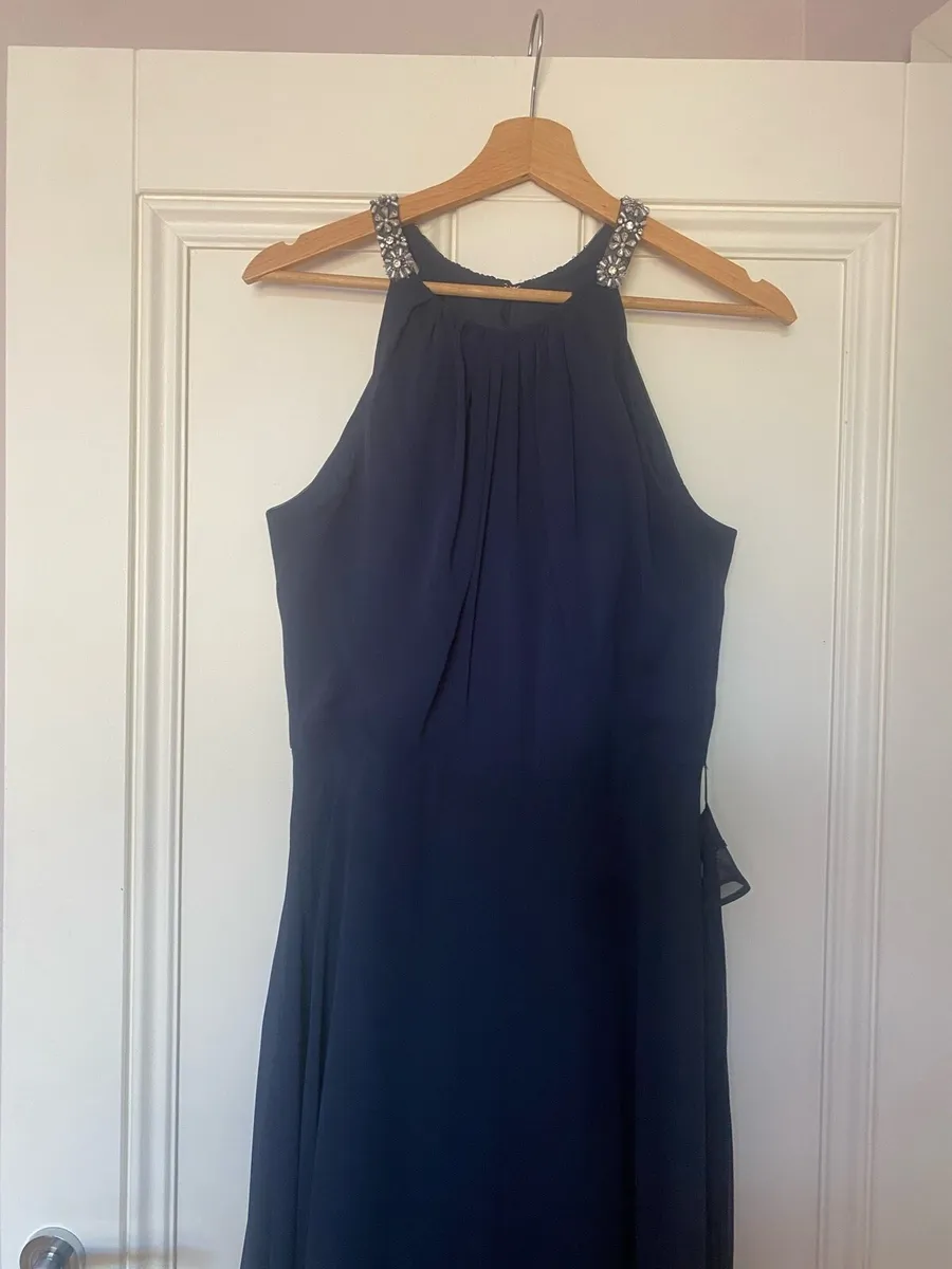 Jenny Packham Navy Maxi Dress - Size 10 - Image 2