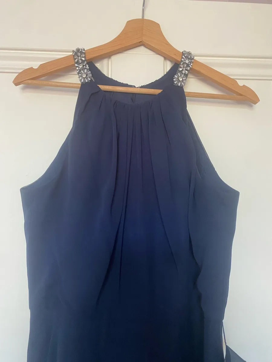 Jenny Packham Navy Maxi Dress - Size 10 - Image 3