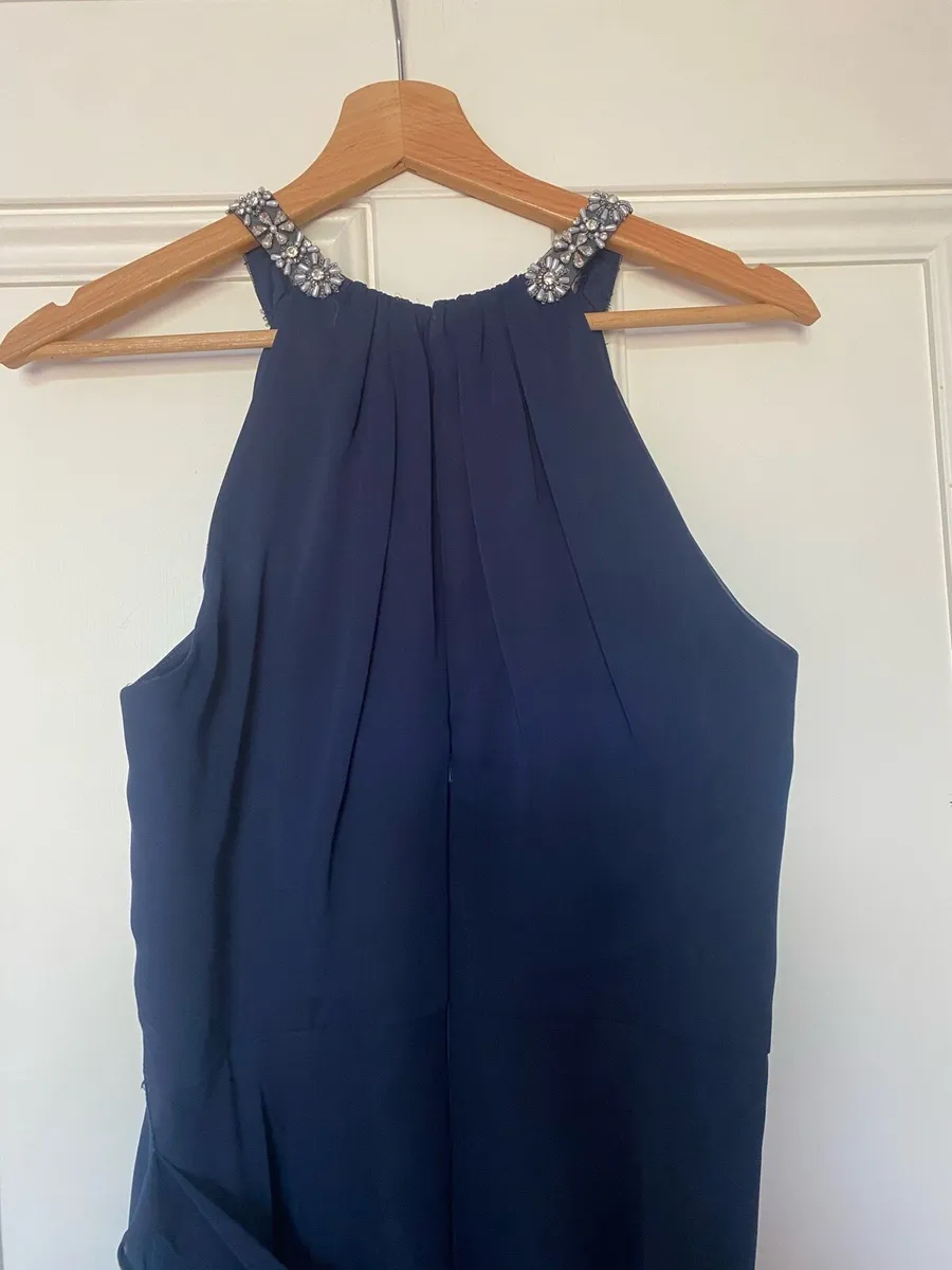 Jenny Packham Navy Maxi Dress - Size 10 - Image 4