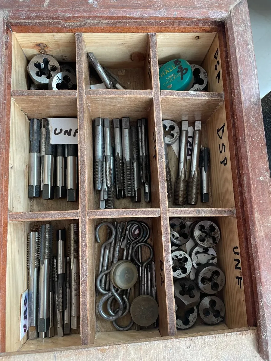 Taps and Dies 70+ pieces - Image 3