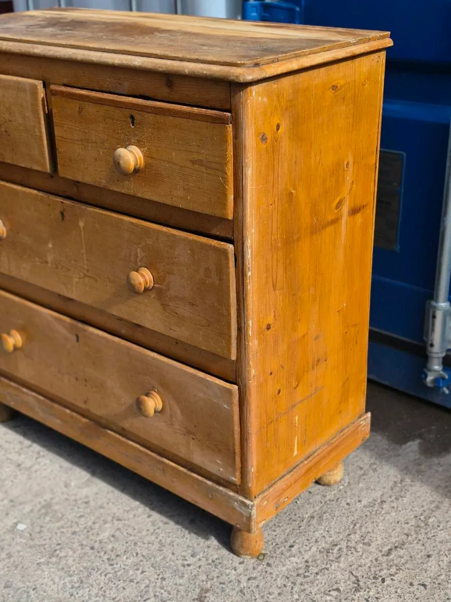 Pine Chest of Drawers - 19th Century - Image 4