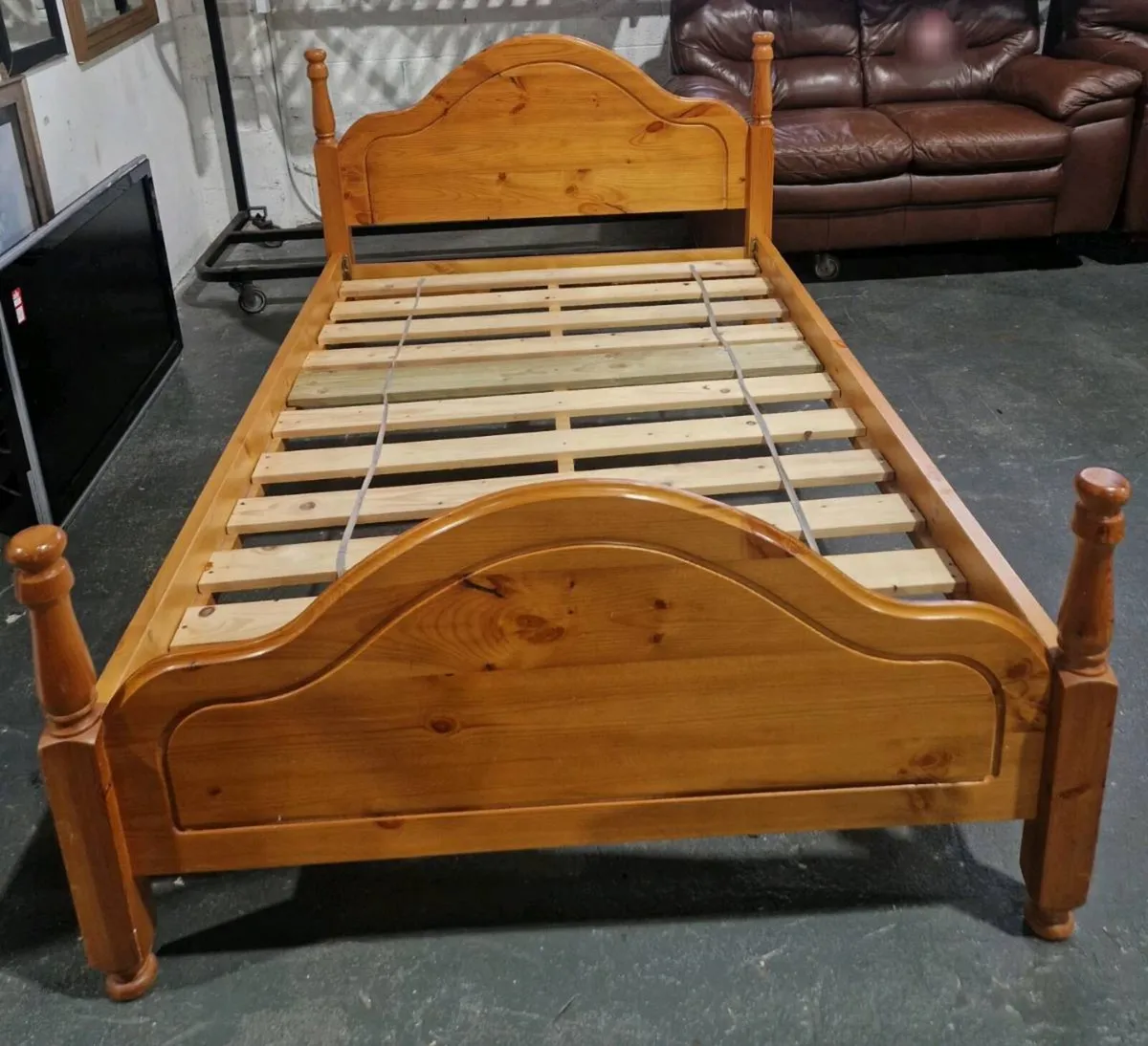 Small double bed with new mattress