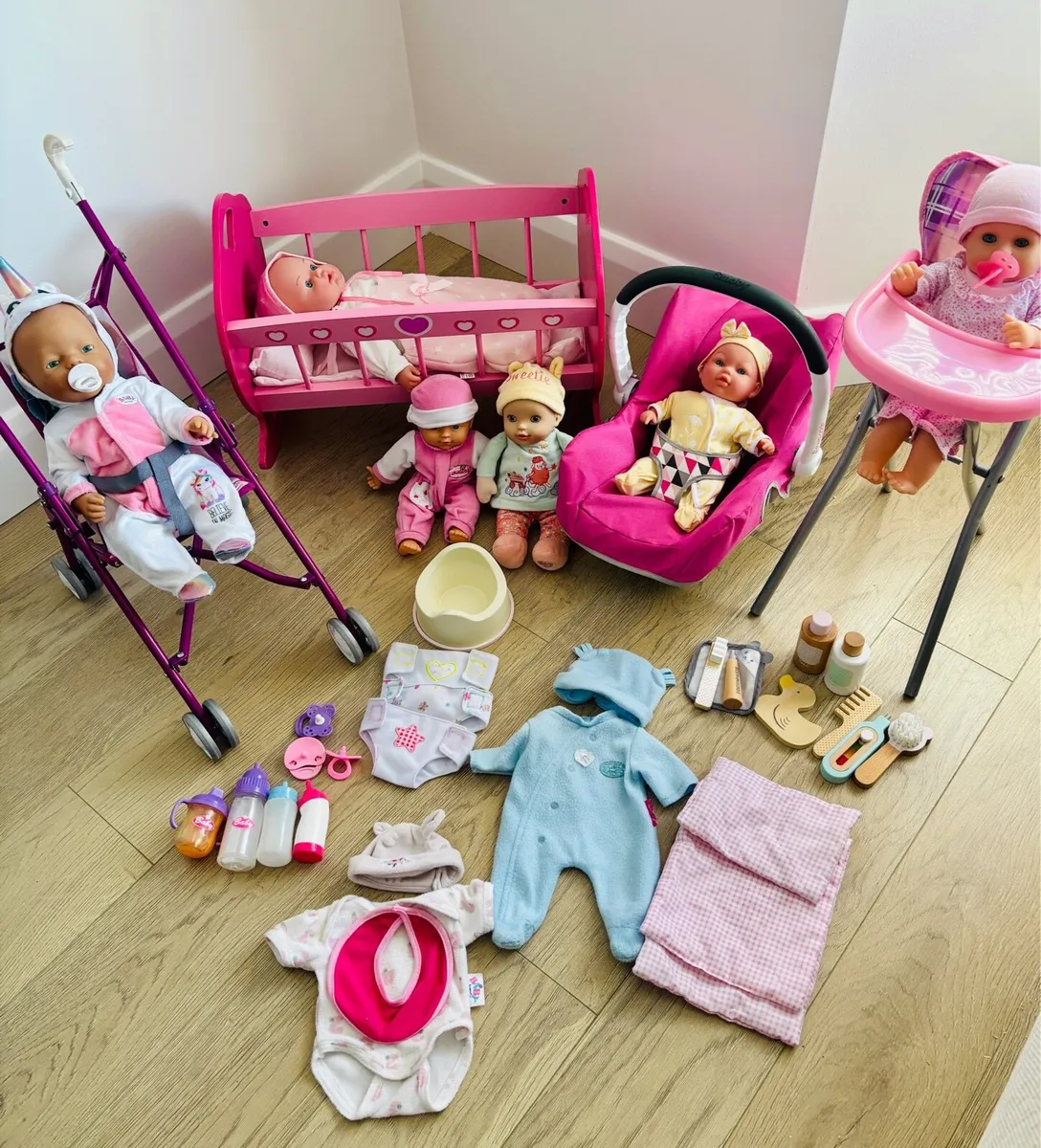 Large Doll Bundle with Accessories - Image 1