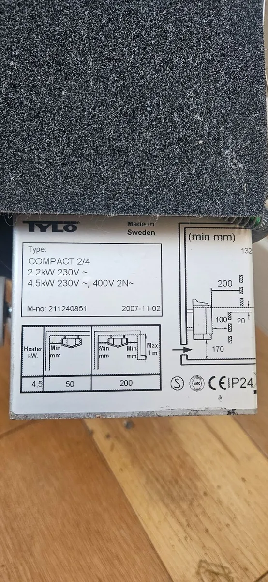 Tylö Compact 2/4 Sauna Heater - 4.5 kW - Image 2