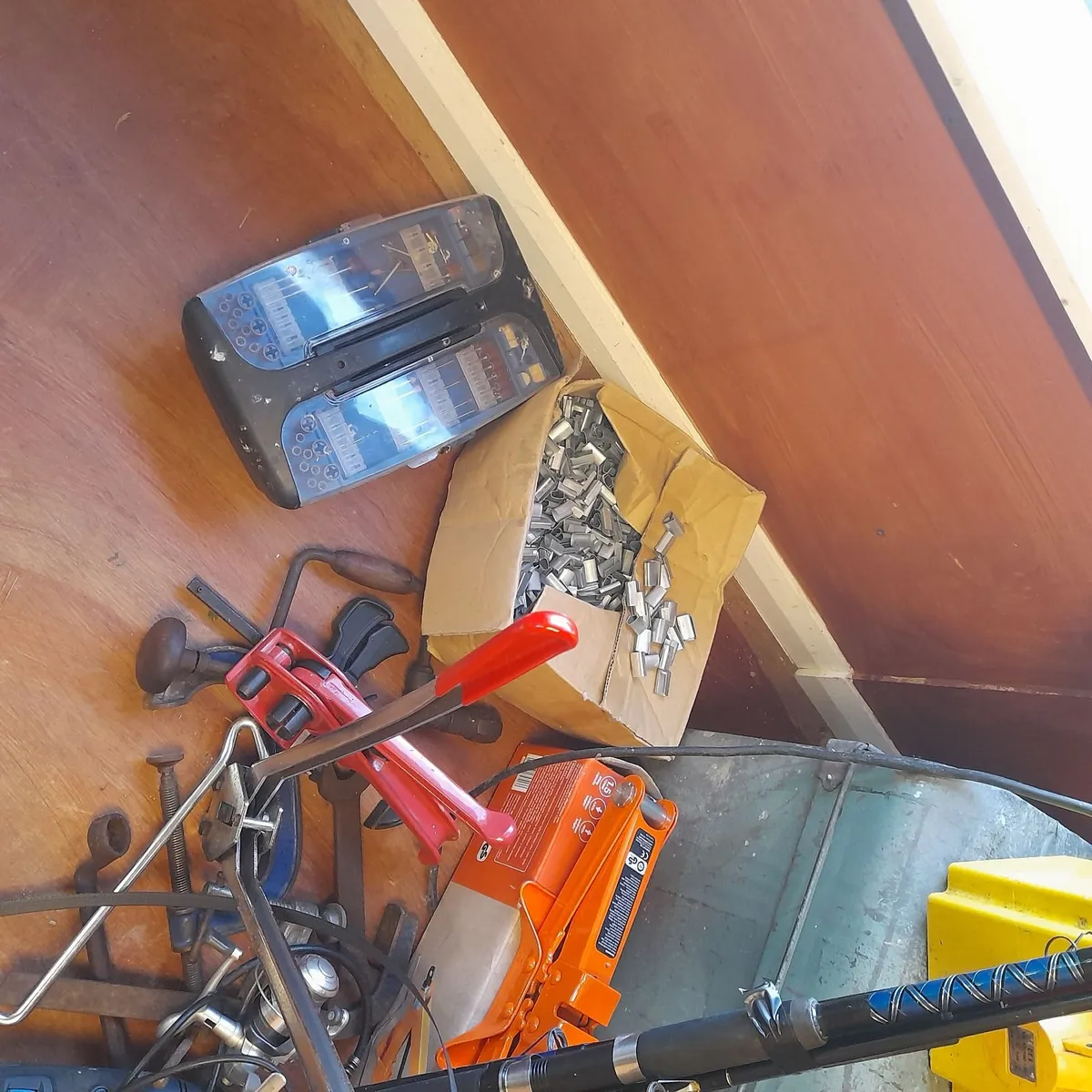 Assortment of tools and chest - Image 1