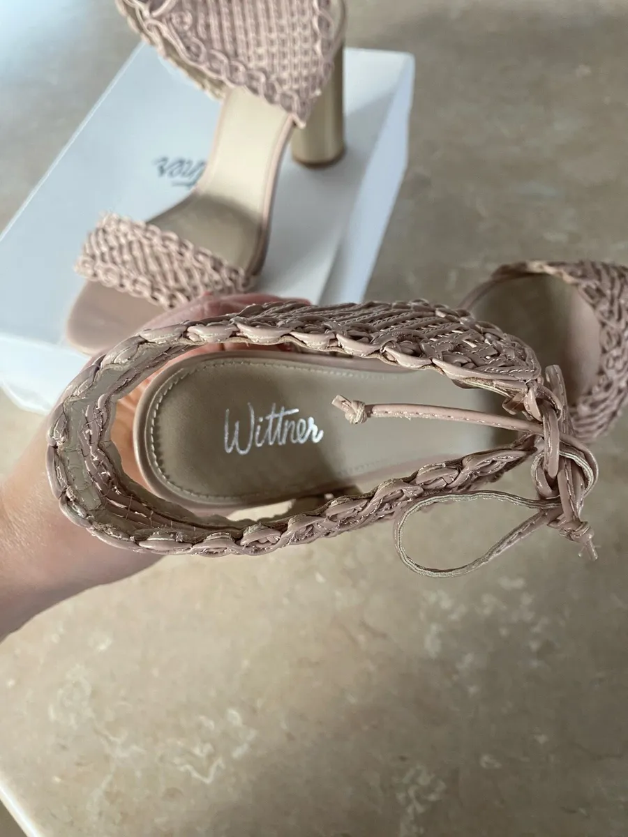 Wittner Nude Block Heel Sandals - EU38 / UK5 - Image 4