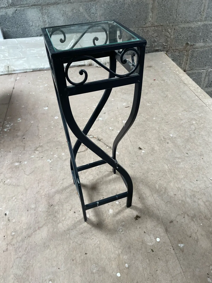 Glass Top Plant Stand - Image 3