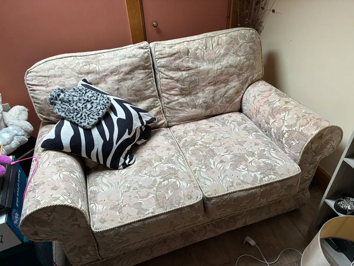 2 seater & arm chair - Image 1
