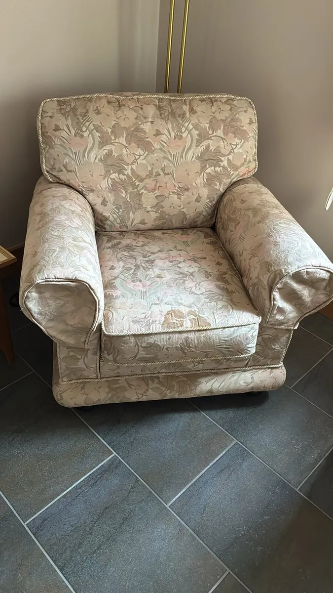 2 seater & arm chair - Image 2