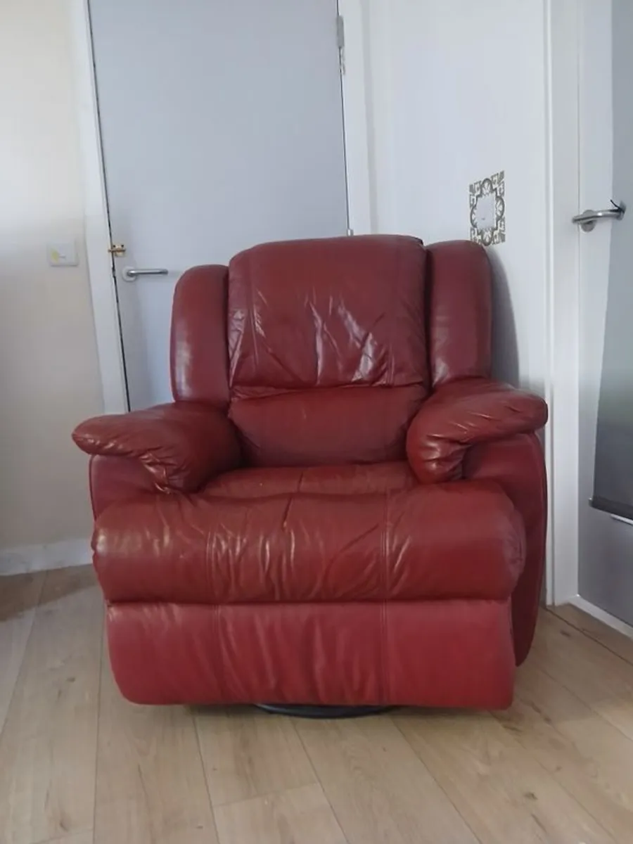 Red Recliner Armchair - Image 1