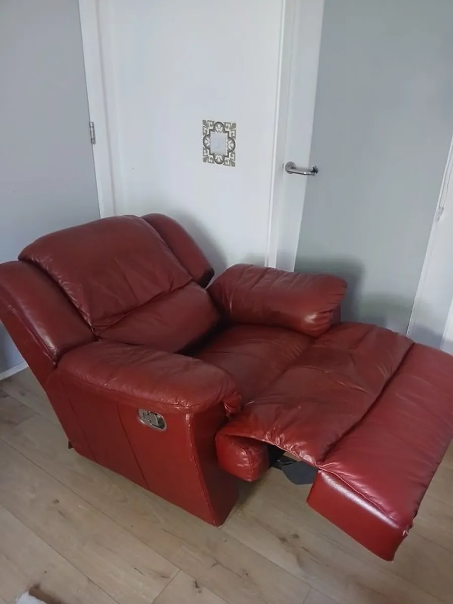 Red Recliner Armchair - Image 2