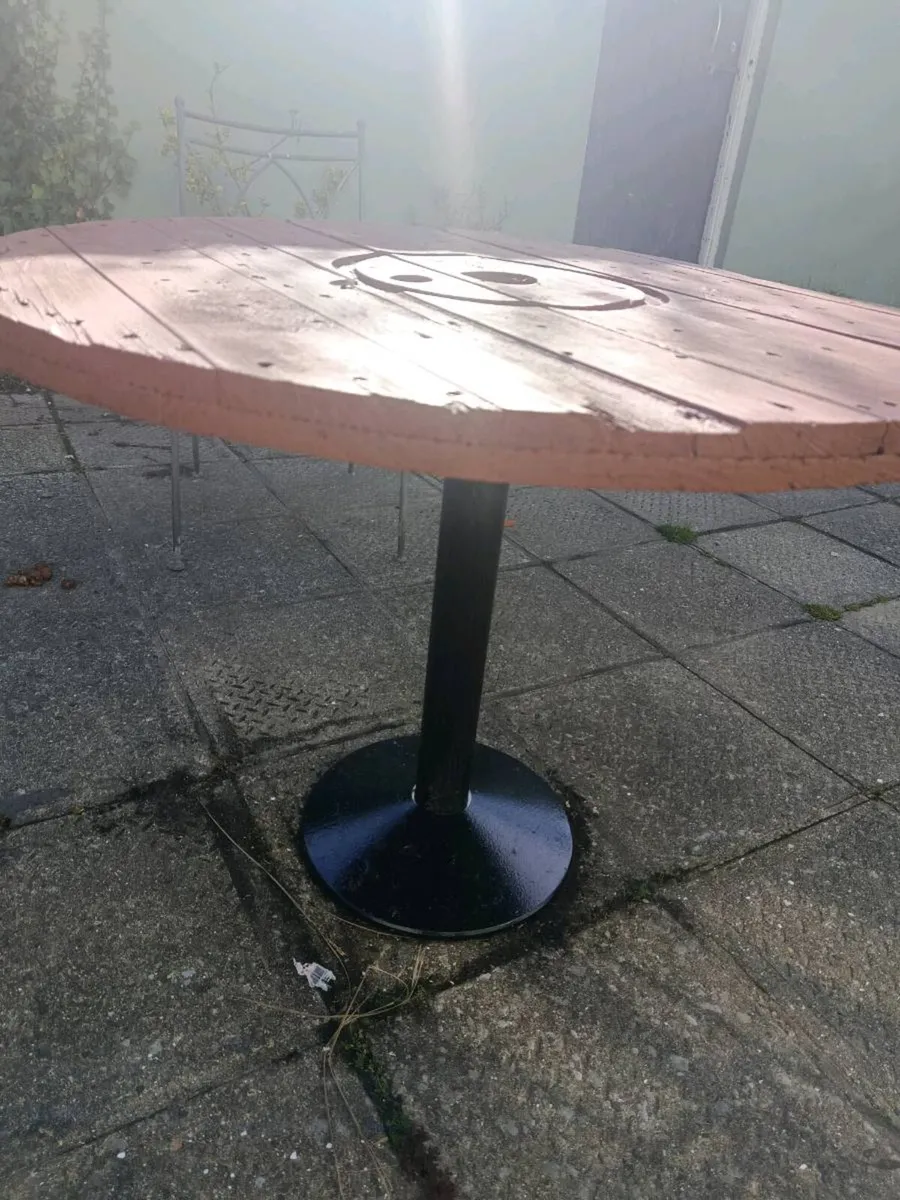 Garden table (cable spool top) - Image 2