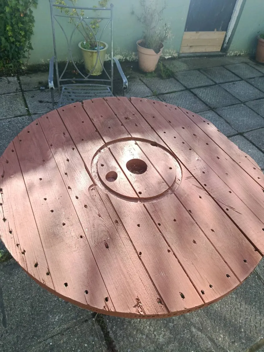 Garden table (cable spool top) - Image 3