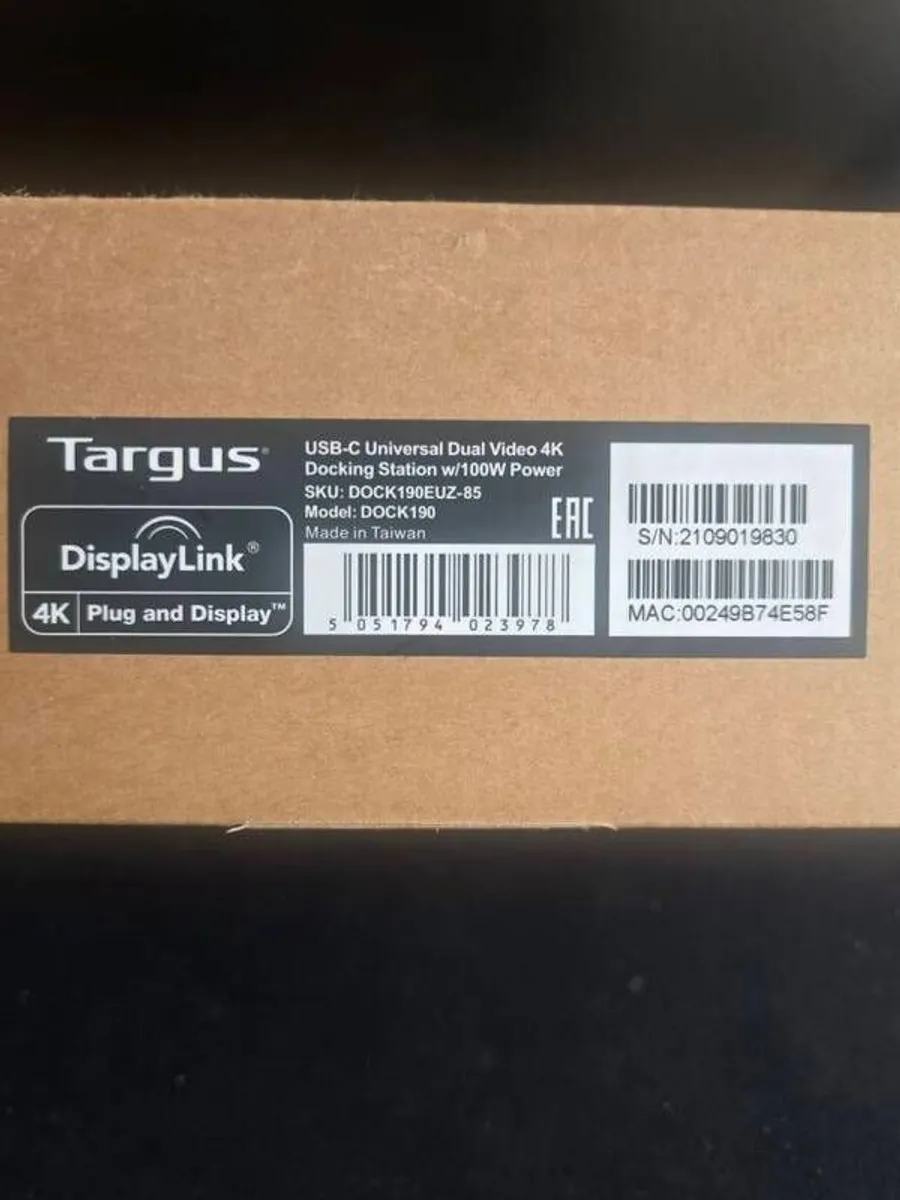 Targus DOCK190 USB-C Universal Dual 4K Docking Station - Image 2