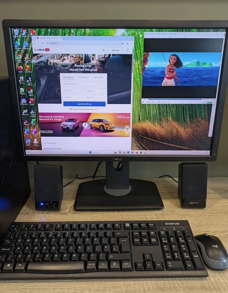 i7 3.6GHz PC & 24"LCD Win11 Office24 Wifi 1TB 16GB - Image 1