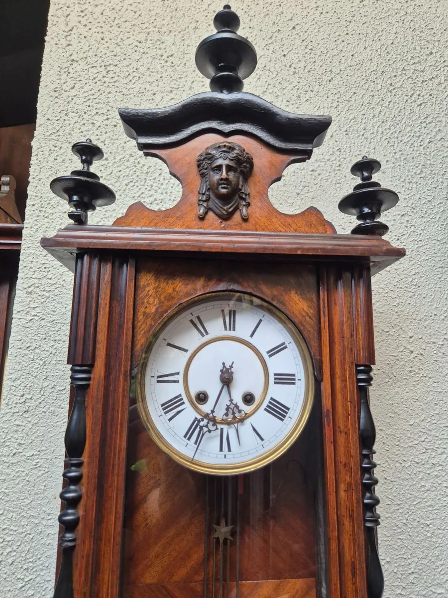 Antique Vienna Regulator Wall Clock c.1890 - Image 2