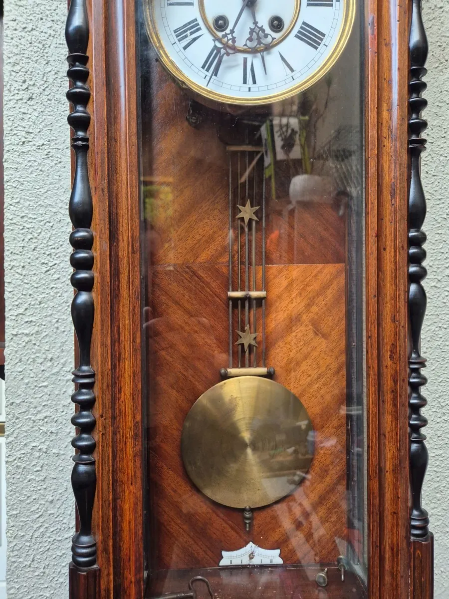 Antique Vienna Regulator Wall Clock c.1890 - Image 3