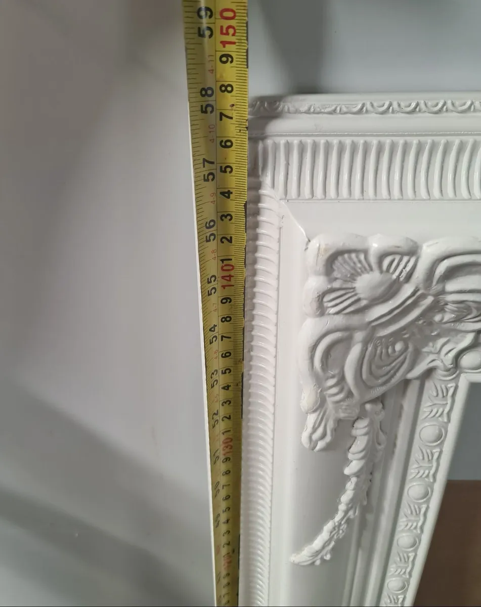 Large White Ornate Picture / Mirror Frame - Image 3