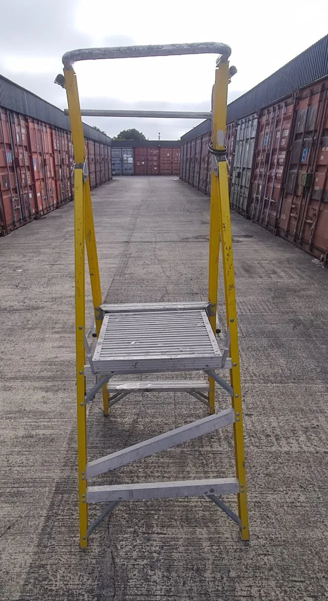 LFI Pro GRP Wide Step Platform Ladders - Image 1