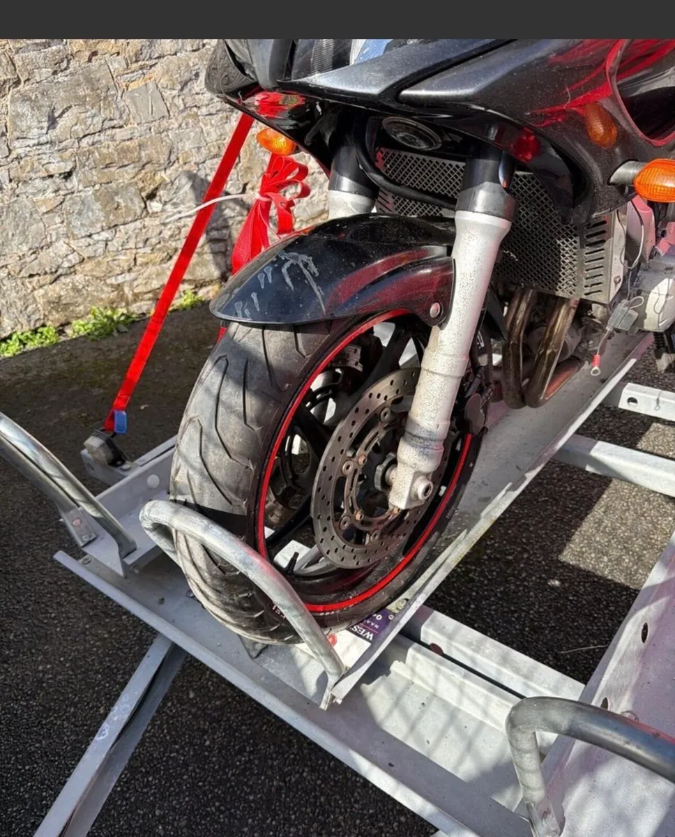 West wood 3 motorbike trailer : as new - Image 2