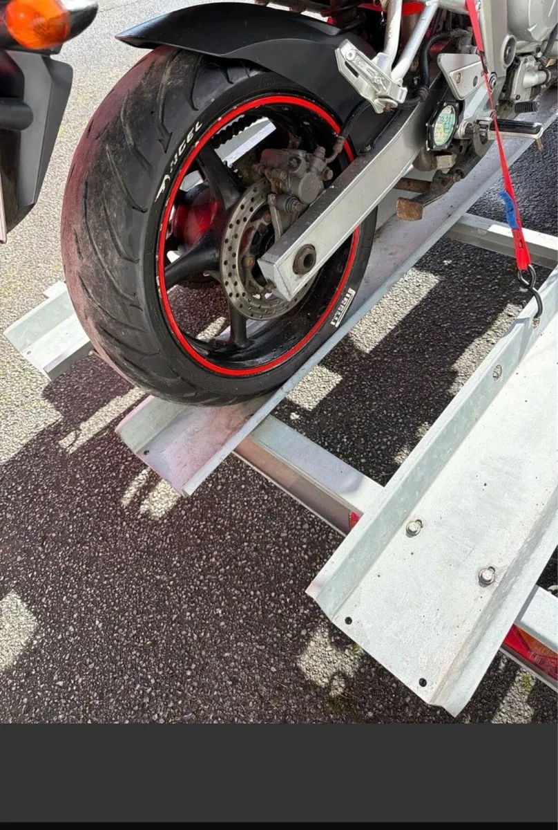 West wood 3 motorbike trailer : as new - Image 3