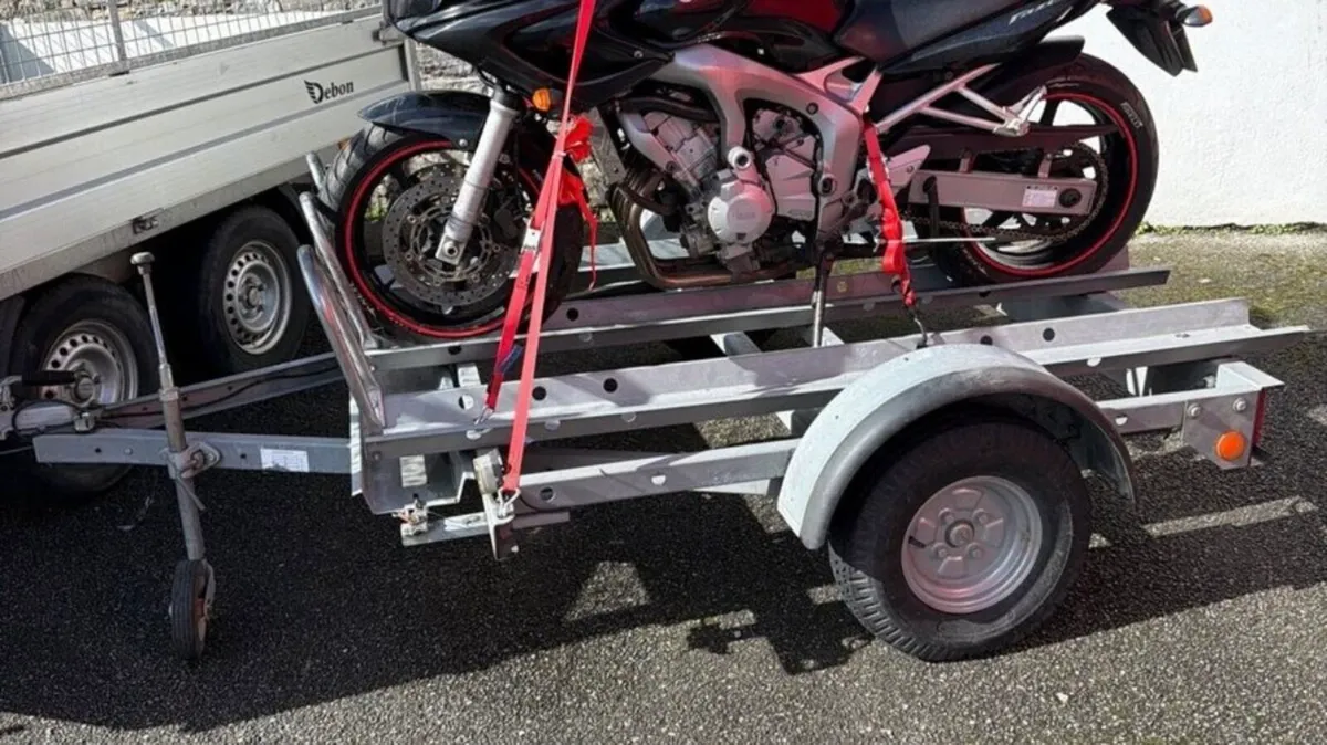 West wood 3 motorbike trailer : as new - Image 4
