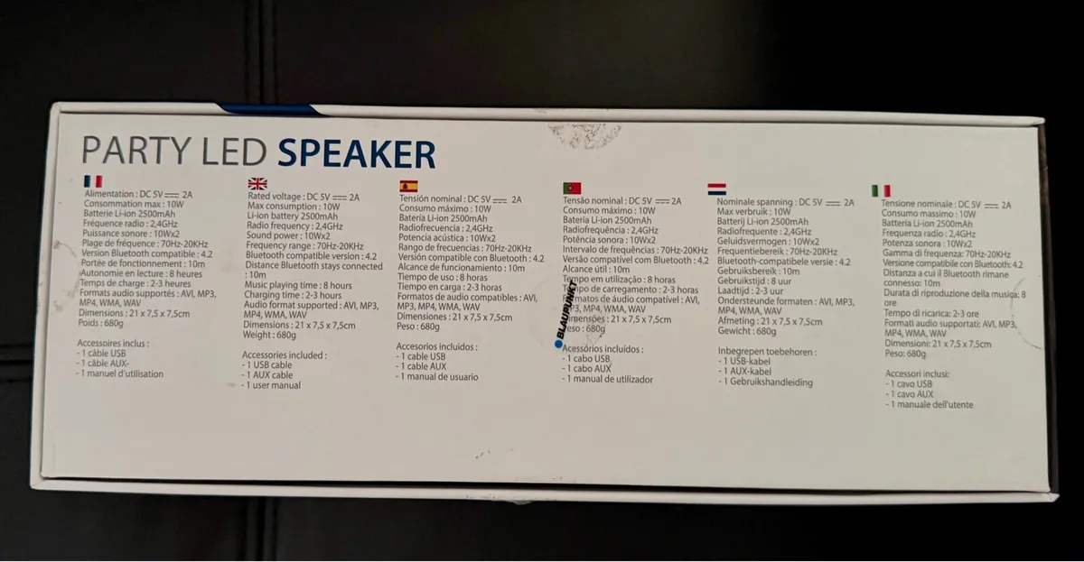 Blaupunkt Party LED Speaker - Image 2