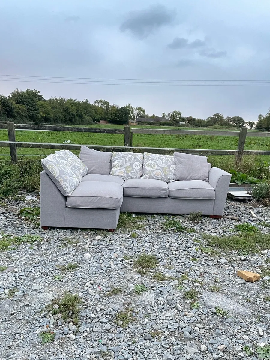 Sofabed Grey corner L shaped sofa /couch bed - Image 4